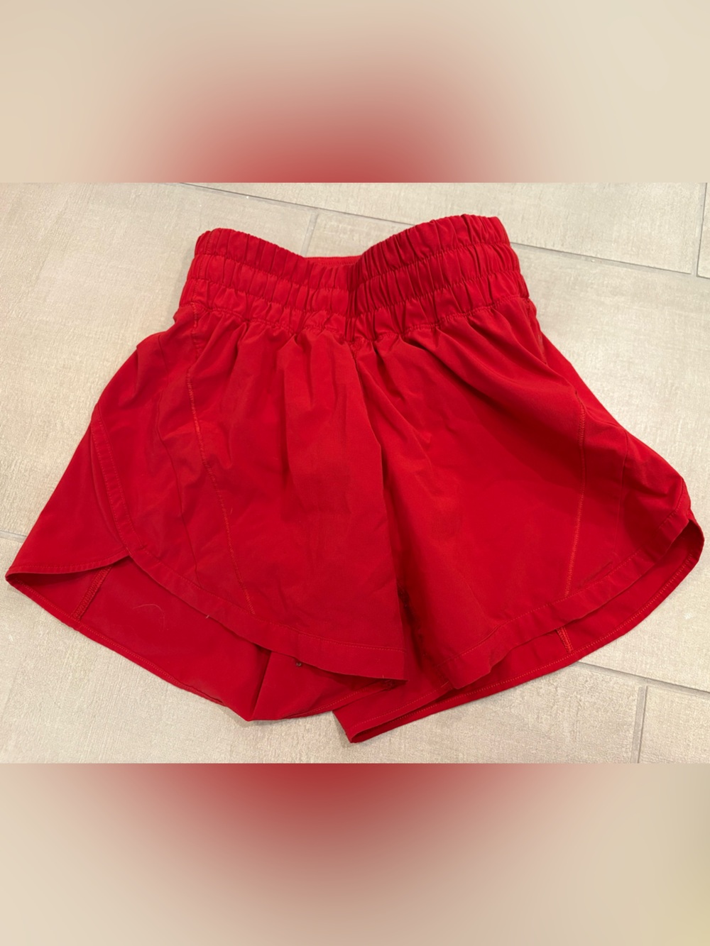 Lululemon size 2 red shorts Track That